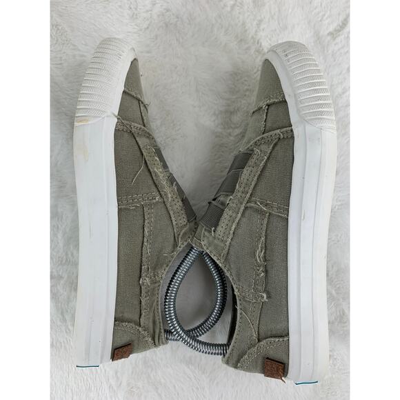 Blowfish Malibu Women's Marley Sweet Gray Washed Canvas Slip-On Sneakers Size 7 - Picture 5 of 8